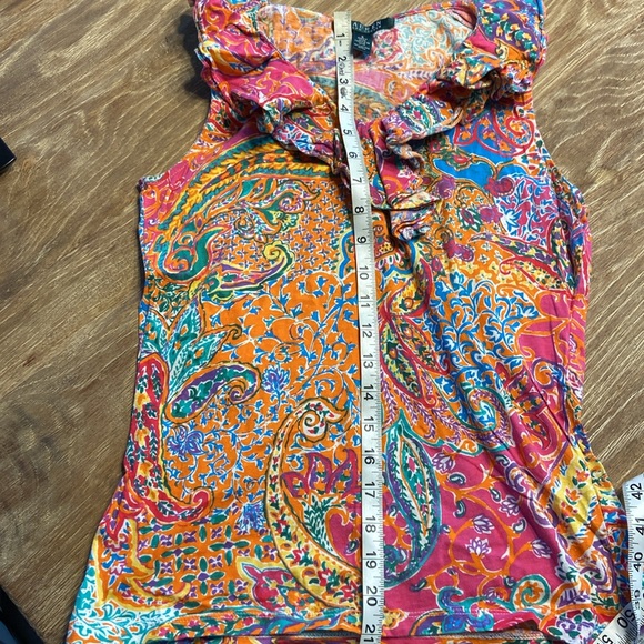 Ralph Lauren Lauren women ruffle top size S - Picture 2 of 5